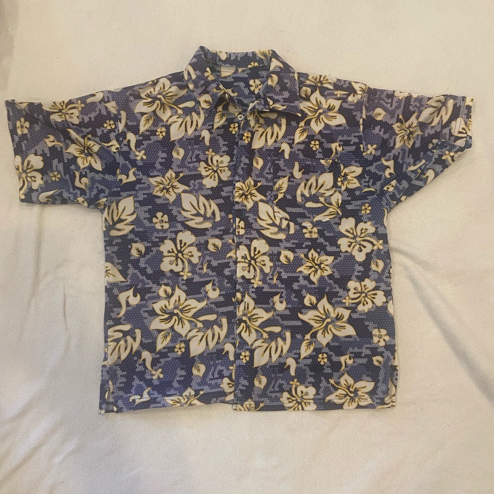 Vintage 70/80’s men’s shirtsleeves tropical shirt